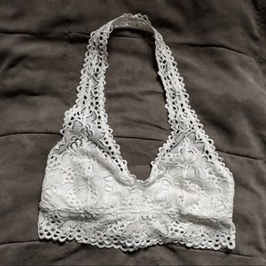 Aerie Boho Lace Halter Bralette